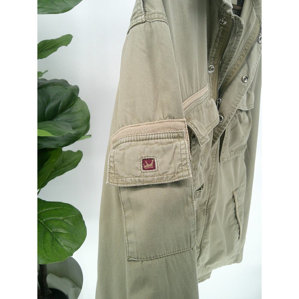 Micros Clothing Mens Khaki Military Utility US Army Field Jacket Coat Size Large - Picture 5 of 13